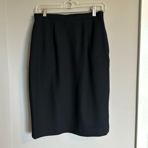Elegant Black Midi Skirt
